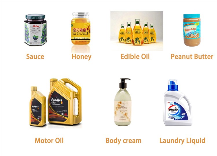 ავტომატური პასტის შემავსებელი მანქანა სამზარეულოს ზეთის, სოუსით