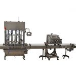 თხევადი ჩამოსხმის ავტომატური მოწყობილობა 50ml სამედიცინო ალკოჰოლის შემავსებელი მანქანა